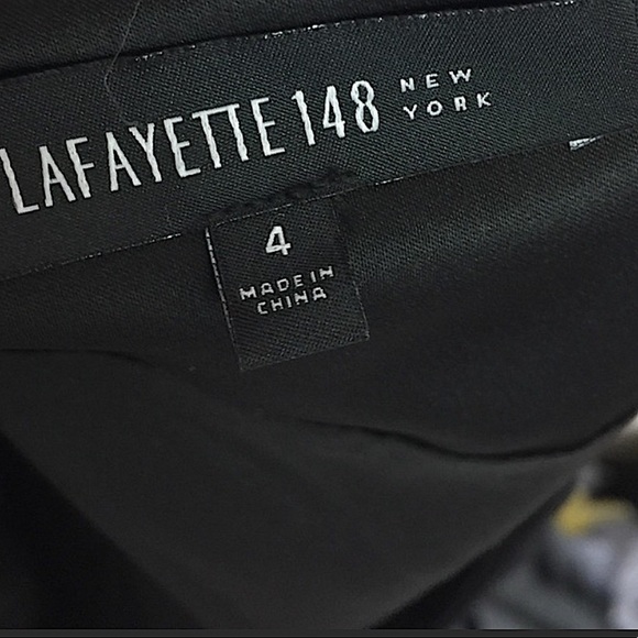 LAFAYETTE 148 New York Black Wool Trumpet Skirt Size 4 - Picture 7 of 8